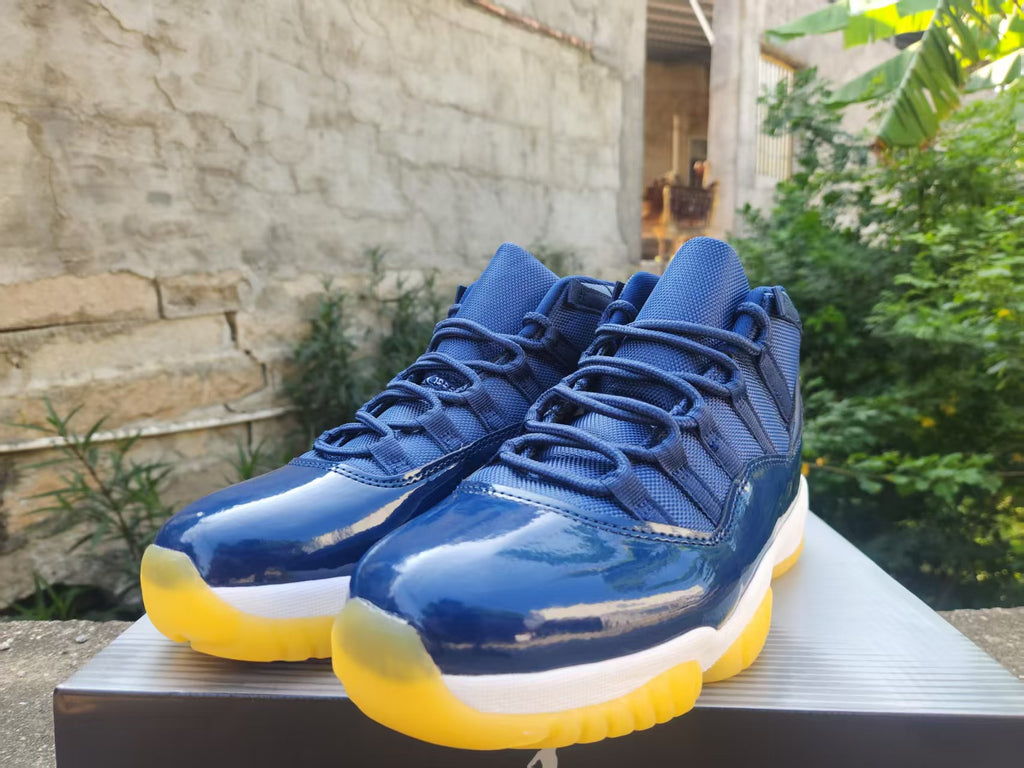 Air Jordan 11 Retro 'Midnight Navy Yellow' (Custom)