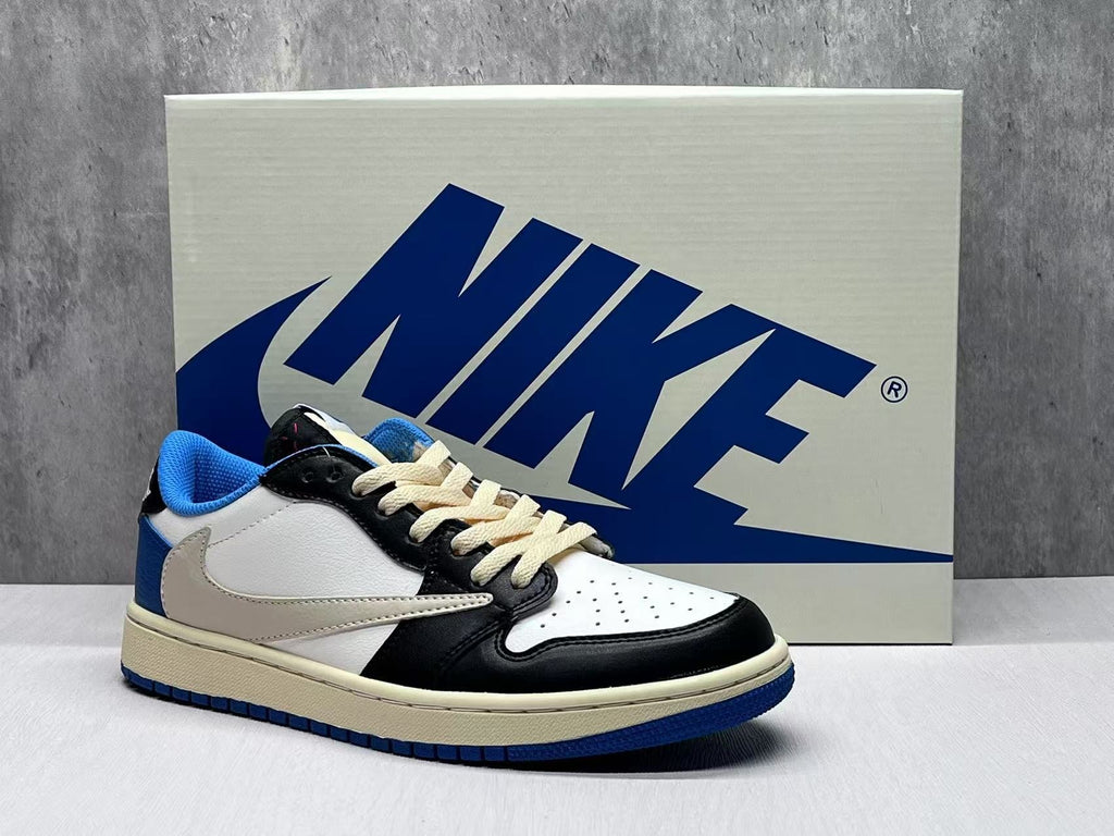Air Jordan 1 D Reverse Swoosh Black and White Sneakers
