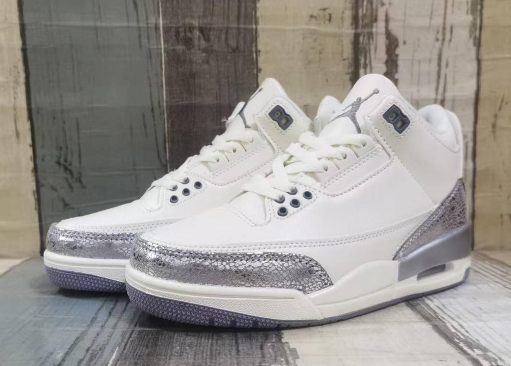 Air Jordan 3 "Sail/Cement Grey/Metallic Silver"