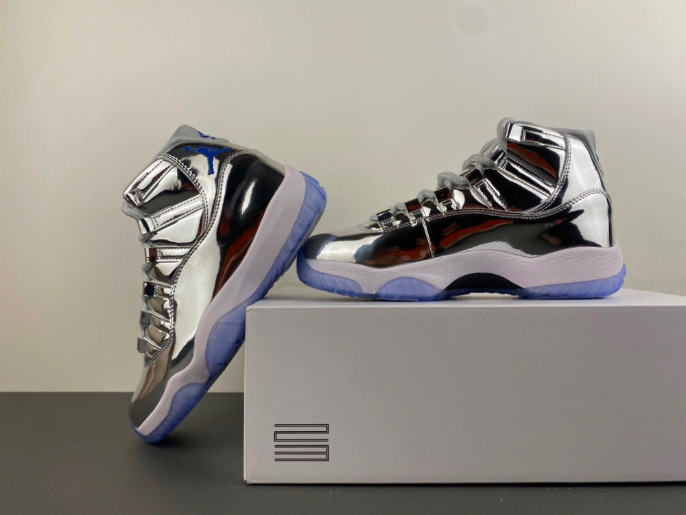Air Jordan 11 Retro 'Metallic Silver Ice Blue' (Custom)