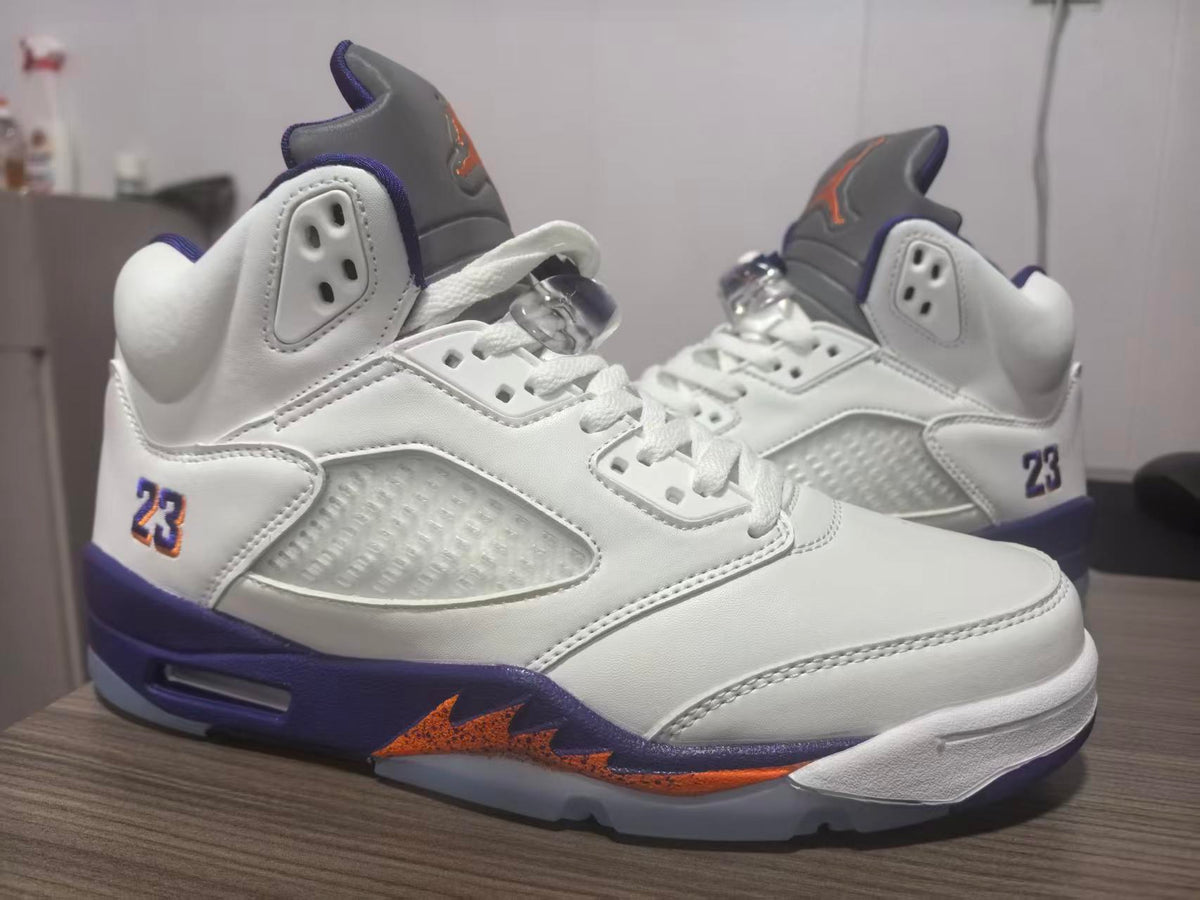 Air Jordan 5 Retro 'White Purple Orange'