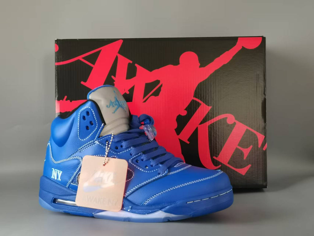 Awake NY x Air Jordan 5 Retro 'Boro - Racer Blue'