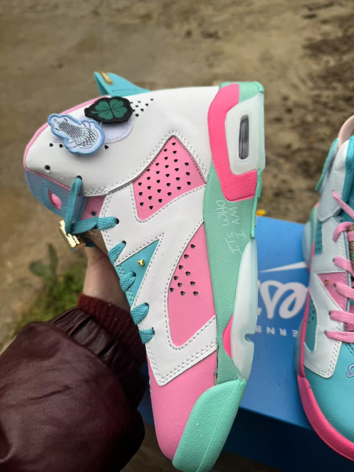 Air Jordan 6 Retro x Awake NY "Playful Pink Infrared" Pink/Blue