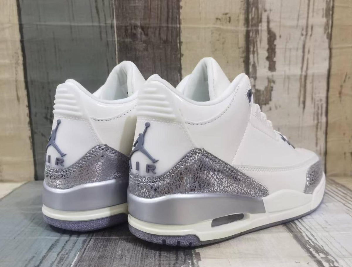 Air Jordan 3 "Sail/Cement Grey/Metallic Silver"
