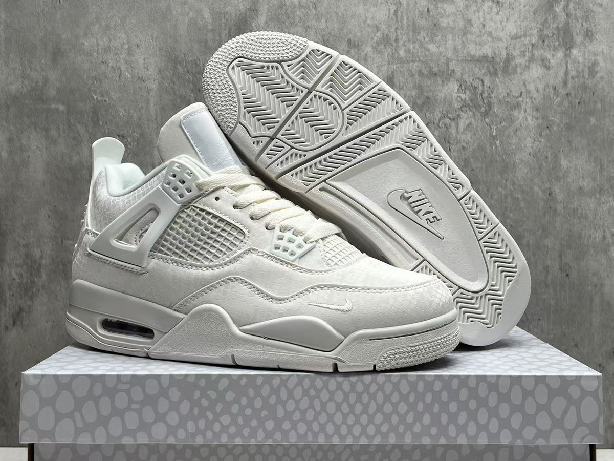 Custom Air Jordan 4 White Mamba