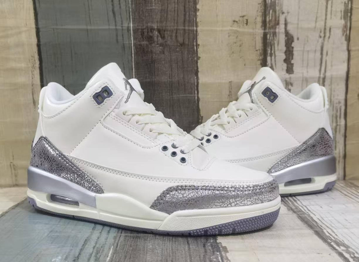 Air Jordan 3 "Sail/Cement Grey/Metallic Silver"