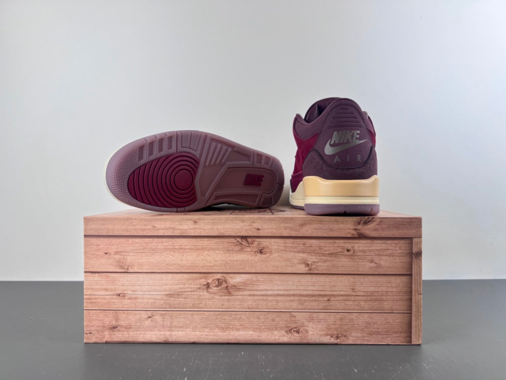 Air Jordan 3 Retro PRM Bin23 'Burgundy Crush'