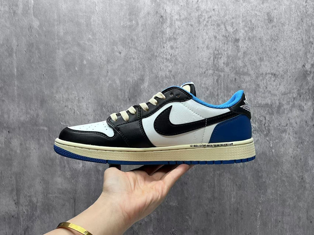 Air Jordan 1 D Reverse Swoosh Black and White Sneakers